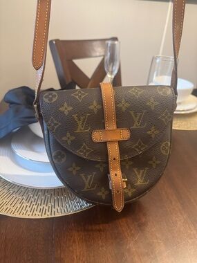 Louis Vuitton Chantilly PM Crossbody with Natural Leather Trim